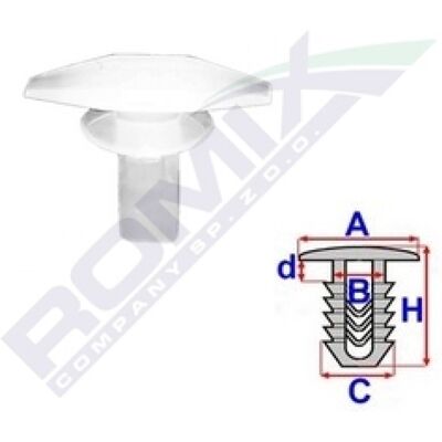 ROMIX ROM B18692 - Protección/Clips para Tapicería - 10 Piezas ROMIX ROM B18692 - Protección/Clips para Tapicería - 10 Piezas