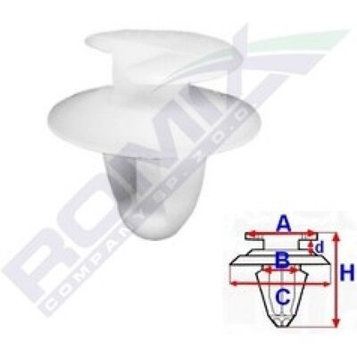 ROMIX ROM 11013 - Cubierta de paso de rueda - 25 piezas ROMIX ROM 11013 - Cubierta de paso de rueda - 25 piezas