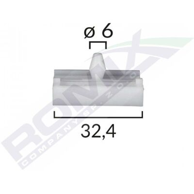 Clips de coche ROMIX C30110 - 10 piezas para BMW E90/E91 Clips de coche ROMIX C30110 - 10 piezas para BMW E90/E91