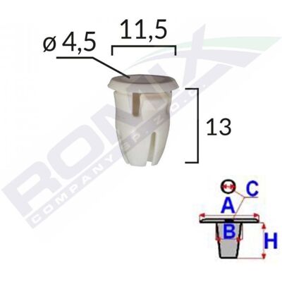 Clip de cable ROMIX ROM A82019 - 25 Piezas Clip de cable ROMIX ROM A82019 - 25 Piezas