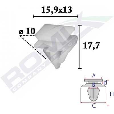 ROMIX ROM C70655 - Clip decorativo y protector ROMIX ROM C70655 - Clip decorativo y protector