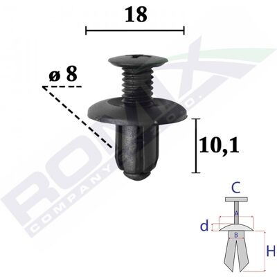 ROMIX ROM C70696 - Tacos de pared ROMIX ROM C70696 - Tacos de pared