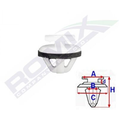 ROMIX ROM C70314 Clip - Para fijación de paneles ROMIX ROM C70314 Clip - Para fijación de paneles