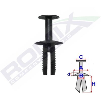 Romix C70177 Clip para parachoques - Compatible con BMW E60 F30 F80 Romix C70177 Clip para parachoques - Compatible con BMW E60 F30 F80