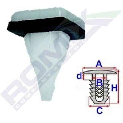 Clip de Cubierta de Rueda ROMIX B25237 Clip de Cubierta de Rueda ROMIX B25237