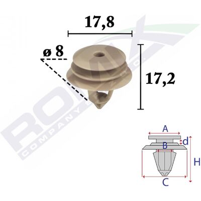 ROMIX C70656 Clip - Fijación segura ROMIX C70656 Clip - Fijación segura