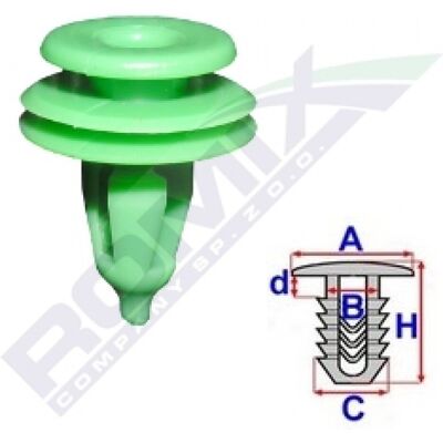ROMIX ROM B18862 Clips y botones protectores - Protege el motor ROMIX ROM B18862 Clips y botones protectores - Protege el motor