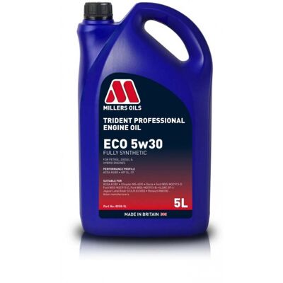 Aceite de motor totalmente sintético Millers Oils Trident Professional ECO 5W-30 5L Aceite de motor totalmente sintético Millers Oils Trident Professional ECO 5W-30 5L