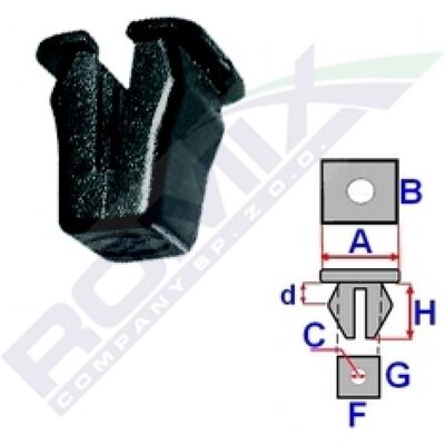 ROMIX ROM C10104 Juego de Clips para tapicería 10 piezas ROMIX ROM C10104 Juego de Clips para tapicería 10 piezas
