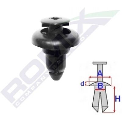 Clips de paso de rueda ROMIX C60670 - Wheel Arch Clips Clips de paso de rueda ROMIX C60670 - Wheel Arch Clips