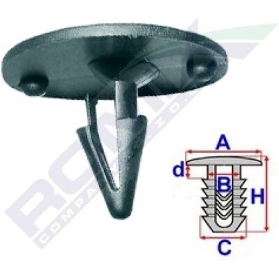 ROMIX Elemento de Fijación de Cubierta del Motor - Cubierta del Motor - Componente de la Cubierta del Motor ROMIX Elemento de Fijación de Cubierta del Motor - Cubierta del Motor - Componente de la Cubierta del Motor