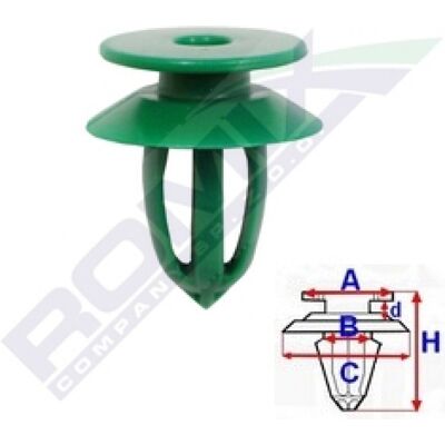 ROMIX ROM C60711 Fijación de moldura ROMIX ROM C60711 Fijación de moldura