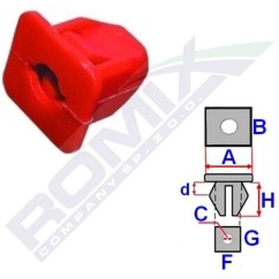 ROMIX 57187Z Clips de protección - Protege componentes del motor ROMIX 57187Z Clips de protección - Protege componentes del motor