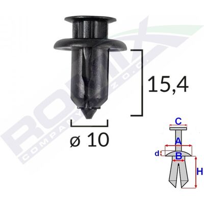 ROMIX ROM B23153 Protección/Clips Set de 10 ROMIX ROM B23153 Protección/Clips Set de 10