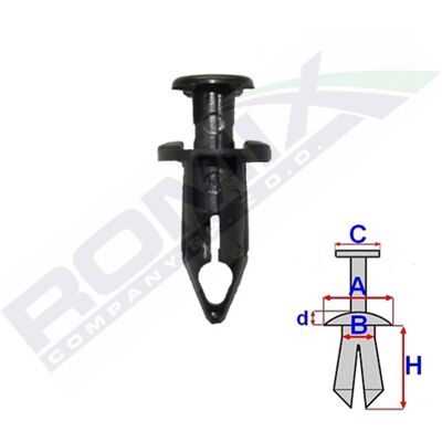 Romix C70170 Clips - Clips universales para paneles de coches Romix C70170 Clips - Clips universales para paneles de coches