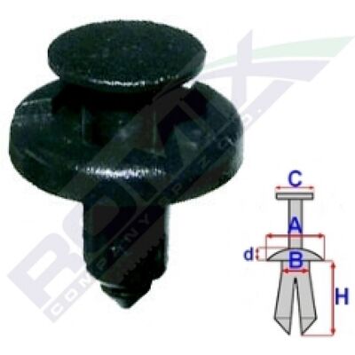 ROMIX ROM C40286 - Sujetador - 10 piezas ROMIX ROM C40286 - Sujetador - 10 piezas