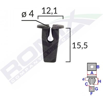 ROMIX ROM 15506 Protección/Clips/Botones - 10 piezas ROMIX ROM 15506 Protección/Clips/Botones - 10 piezas