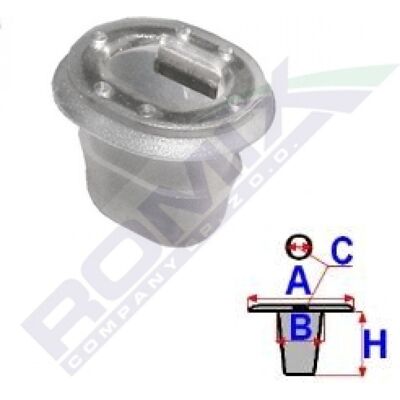 ROMIX C60546 Clip - BMW E90, E39, E38 - Sujetador ROMIX C60546 Clip - BMW E90, E39, E38 - Sujetador