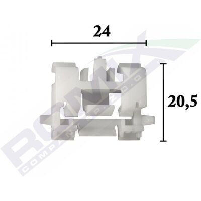 ROMIX ROM C70611 - Clip de fijación para revestimientos ROMIX ROM C70611 - Clip de fijación para revestimientos
