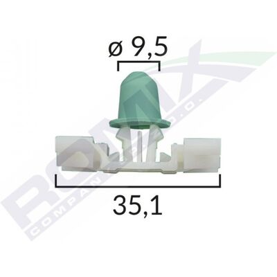 Clip ROMIX ROM 55130T - Molduras y tiras - BMW E46/E36 Clip ROMIX ROM 55130T - Molduras y tiras - BMW E46/E36