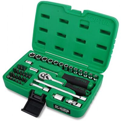 Juego de llaves de vaso TOPTUL GCAI4102 41 Piezas - Hex, Philips, Torx Juego de llaves de vaso TOPTUL GCAI4102 41 Piezas - Hex, Philips, Torx