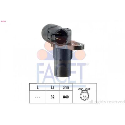 FACET 9.0291 Hecho en Italia - Sensor Equivalente OE para Renault, Opel, Suzuki, Nissan, Volvo FACET 9.0291 Hecho en Italia - Sensor Equivalente OE para Renault, Opel, Suzuki, Nissan, Volvo