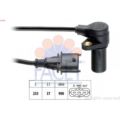Sensor de posición del cigüeñal FACET 9.0326 - Hecho en Italia Sensor de posición del cigüeñal FACET 9.0326 - Hecho en Italia