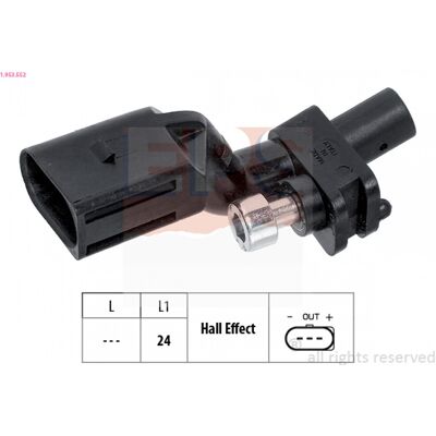 Sensor de Posición del Cigüeñal EPS 1.953.552 - Equivalente OE Sensor de Posición del Cigüeñal EPS 1.953.552 - Equivalente OE