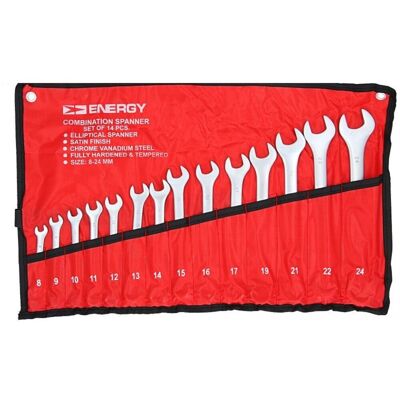 Conjunto de herramientas ENERGY NE01000SK14 - 14 piezas de cromo-vanadio Conjunto de herramientas ENERGY NE01000SK14 - 14 piezas de cromo-vanadio