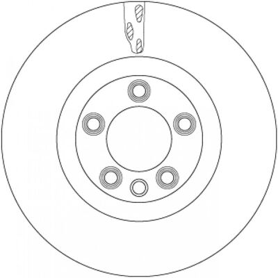 TRW VW Porsche Disco de freno ventilado - 368mm 5 orificios TRW VW Porsche Disco de freno ventilado - 368mm 5 orificios