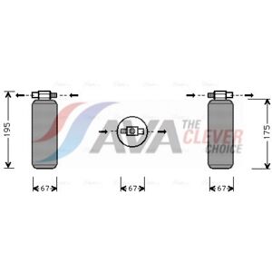 Filtro deshidratante, aire acondicionado AVA Clever Choice RTD015 Filtro deshidratante, aire acondicionado AVA Clever Choice RTD015