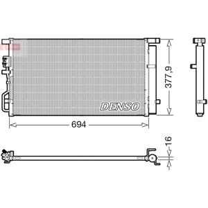 Condensador, aire acondicionado DENSO DCN41019 Condensador, aire acondicionado DENSO DCN41019