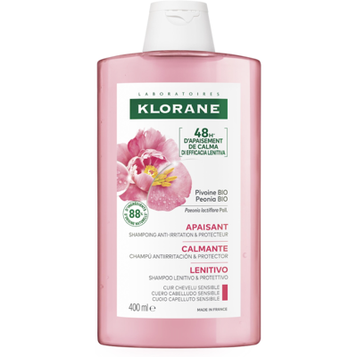 Champú de Peonía Klorane 400ml - Suave, Calmante, Cuero Cabelludo Sensible Champú de Peonía Klorane 400ml - Suave, Calmante, Cuero Cabelludo Sensible