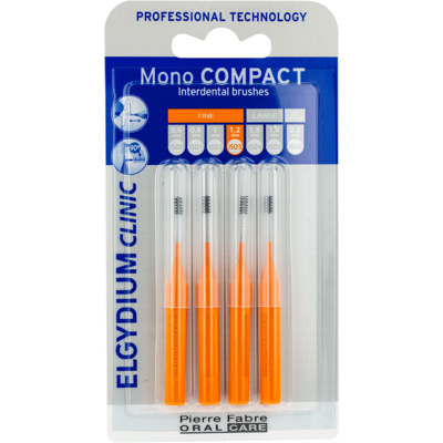 Elgydium Mono Compact Naranja 1,2mm - Cepillo de dientes Elgydium Mono Compact Naranja 1,2mm - Cepillo de dientes