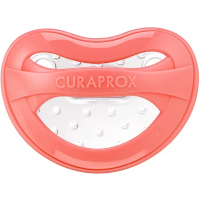 Curaprox Chupete de Silicona para Bebés Coral Tamaño 0 0M+ Curaprox Chupete de Silicona para Bebés Coral Tamaño 0 0M+