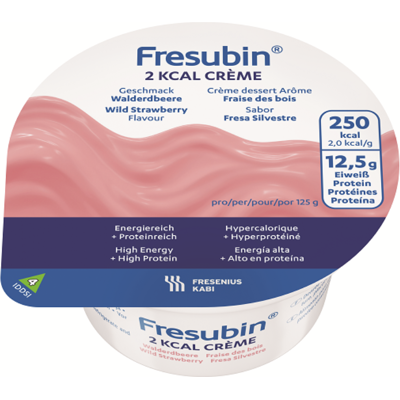 Fresubin 2 Kcal Crème - Hipercalórico y Hiperproteico - Fresa Fresubin 2 Kcal Crème - Hipercalórico y Hiperproteico - Fresa