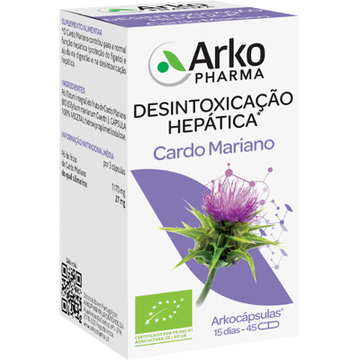 Arkopharma Arkocápsulas Cardo Mariano 45 cápsulas - Suplemento Dietético Arkopharma Arkocápsulas Cardo Mariano 45 cápsulas - Suplemento Dietético