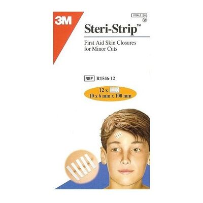 3M Steri Strip Fita Sutura - 6x100 mm (x10 unidades) 3M Steri Strip Fita Sutura - 6x100 mm (x10 unidades)