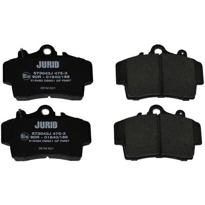 Pastillas de freno delanteras Jurid para Porsche 911, Boxster, Cayman Pastillas de freno delanteras Jurid para Porsche 911, Boxster, Cayman