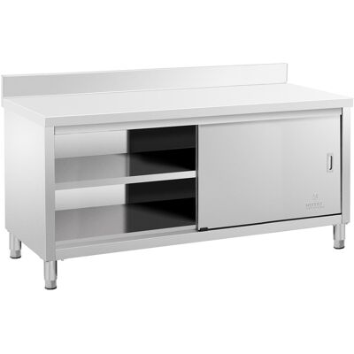 Mueble neutro de acero inoxidable - ECO - 180 x 70 cm - 600 kg - antisalpique - Royal Catering 10011674 Mueble neutro de acero inoxidable - ECO - 180 x 70 cm - 600 kg - antisalpique - Royal Catering 10011674
