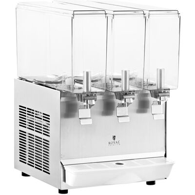 Dispensador de zumo - 3 x 10 L - Royal Catering - sistema de enfriamiento 10012338 Dispensador de zumo - 3 x 10 L - Royal Catering - sistema de enfriamiento 10012338