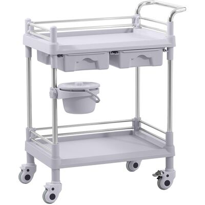 Steinberg Systems Carrito de laboratorio - 2 estantes de 53 x 38 x 14 cm - 2 cajones - 40 kg 10030842 Steinberg Systems Carrito de laboratorio - 2 estantes de 53 x 38 x 14 cm - 2 cajones - 40 kg 10030842