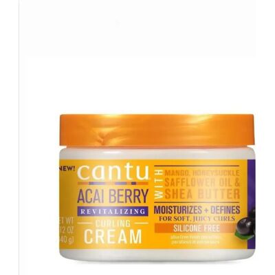 Cantu Crema Revitalizante de Rizos de Mora de Açaí - Crema para Rizos Cantu Crema Revitalizante de Rizos de Mora de Açaí - Crema para Rizos