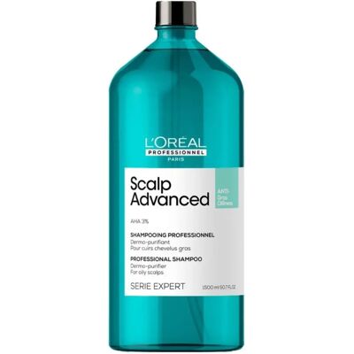 L'Oréal Professionnel - Champú Avanzado Anti-aceite del Cuero Cabelludo - Cuidado profesional para cuero cabelludo graso L'Oréal Professionnel - Champú Avanzado Anti-aceite del Cuero Cabelludo - Cuidado profesional para cuero cabelludo graso