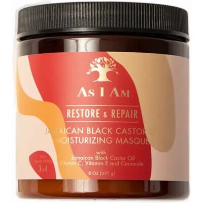 Mascarilla Hidratante de Aceite de Ricino Negro Jamaicano As I Am Mascarilla Hidratante de Aceite de Ricino Negro Jamaicano As I Am