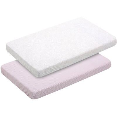 Pack 2 sábanas bajeras Vichy rosa Cambrass Dimensiones Minicuna 50 x 82 cm Pack 2 sábanas bajeras Vichy rosa Cambrass Dimensiones Minicuna 50 x 82 cm
