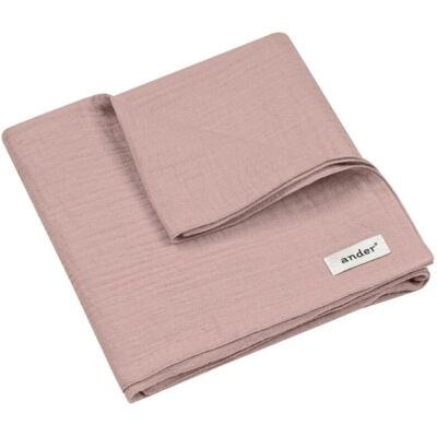 Muselina transpirable de algodón 60x60 Color Rosa empolvado Muselina transpirable de algodón 60x60 Color Rosa empolvado