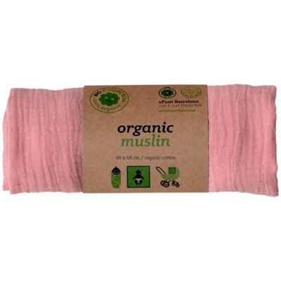 Apunt Barcelona Muselina de algodón BIO bebé Color Rosa Apunt Barcelona Muselina de algodón BIO bebé Color Rosa