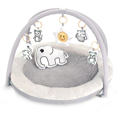 Kikkaboo Alfombra de juego con almohada Soft touch Color Gris Kikkaboo Alfombra de juego con almohada Soft touch Color Gris