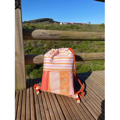 Mochila saco de playa antiarena BtBox Modelo Coral Mochila saco de playa antiarena BtBox Modelo Coral